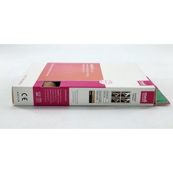 x3 Assure Medi Medical Compression Stockings Calf Closed Toe Beige 20-30 13701 S - Picture 6 of 14